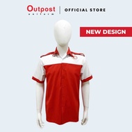 Outpost Corporate Shirt/F1 Shirt/Baju Korporat Pegawai Lelaki Bulan Sabit Merah Malaysia (BSMM) - Ne