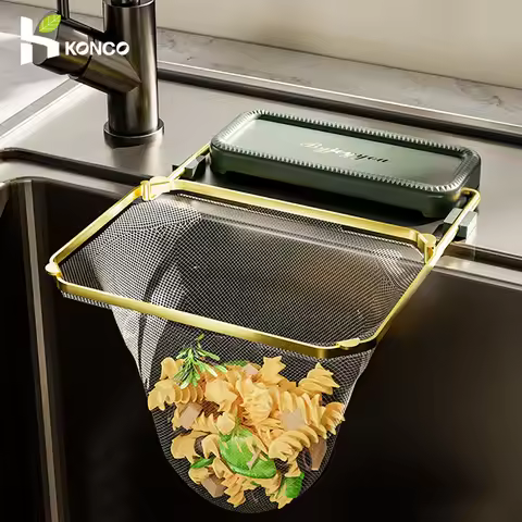 Kitchen Sink Strainer Drain Rack Large Capacity Garbage Drainer Basket Sink Leftovers Filter Vegetab