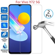 tempered glass case for vivo y72 5g cover screen protector on vivoy72 y 72 72y protective phone coqu