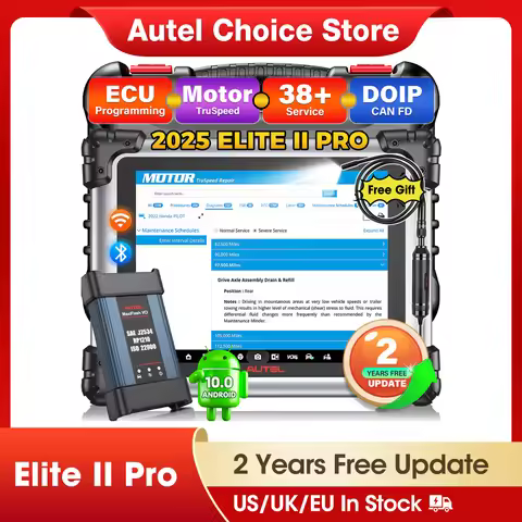 Autel Maxisys Elite II Pro Car Diagnostics Tool J2534 ECU Programming ECU Coding Motor TruSpeed CAN 