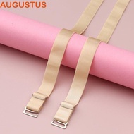 AUGUSTUS Stainless Steel Bra Straps, Anti-slip Buckle Belt Solid Color Bra Shoulder Straps, Adjustable Double-Shoulder Bra Accessories Underwear Shoulder Strap