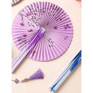 Chinese Style Folding Magnetic Fan Group Fan Chinese Ancient Fan Female Dance Hanfu Fan Student Fold