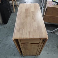 陳列品實木摺枱  80*40*76cm 打開尺寸:170*80cm #2510002