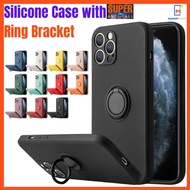 REALME GT3 5G NARZO GT2 PRO GT NEO 3 50 4G 5G Candy with ring bracket Silicone Matte Plain soft Case Cover Casing
