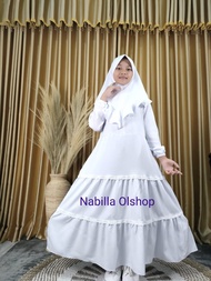 Sale Baju Muslim Anak \ Gamis Anak Perempuan \ Gamis Putih Anak