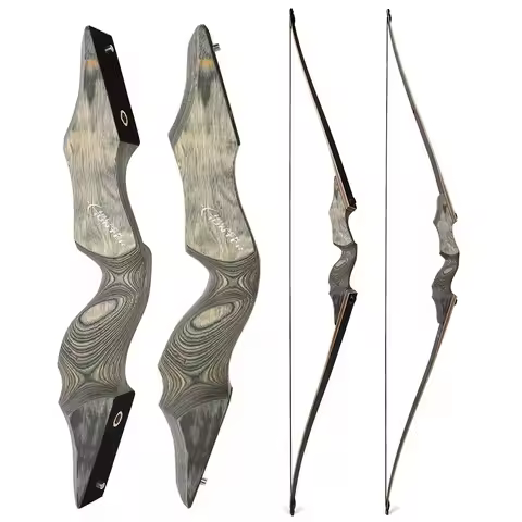 20-60lbs 60" Black Hunter Longbow Bow LimbsTakedown Recurve Bow Target Hunting Shooting Archery