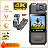 WiFi Camera Ultra HD 4K Digital Video Portable Handheld Law Enforcement Recorder180°Rotatable Lens O