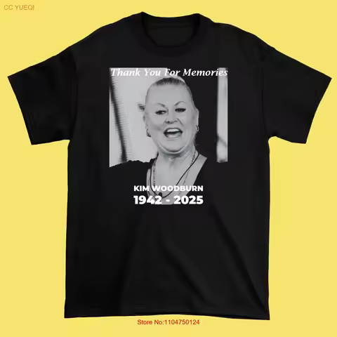 Thank You For Memories Kim Woodburn Black Cotton S 345XL T shirt HRN394 vintage Washed Slightly Top 