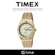 [Official Warranty] Timex TMTW2V18700U9 Men's Q Timex Reissue Champagne Stanless Steel Watch