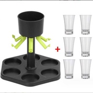 Six-Cup Wine Dispenser Party Beer Beverage Dispenser Pourer Dispenser Wine Set Wine Dispenser