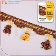 Renda GOLDY/ Lebar 6 cm/Panjang 25 M/HARGA PER ROLL