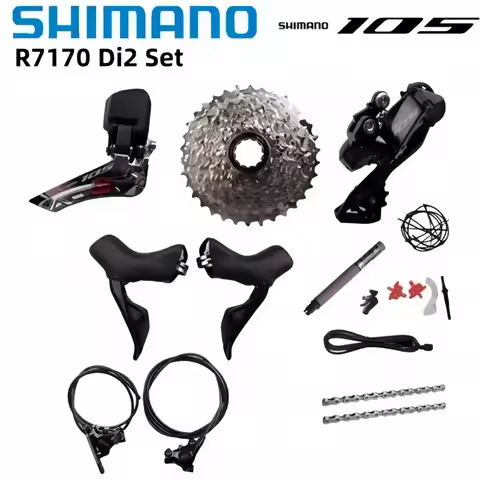 Shimano Di2 105 R7170 Electronic Part Hydraulic Disc Brake Set Front Derailleur R7150 2x12s RD-R7150