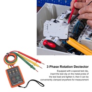 SM852B 3 Phase Rotation Tester Digital 3 Phase Rotation Meter Portable and Wide Range for Electricit