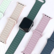 Suitable Strap Apple Watch1-11 Generation/Ultra3/SE3 Second Generation Three Bead Silicone Magnetic 