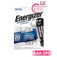 [100% Original] Energizer Lithium Battery AA / AAA L91BP2/L92BP2/L91BP4