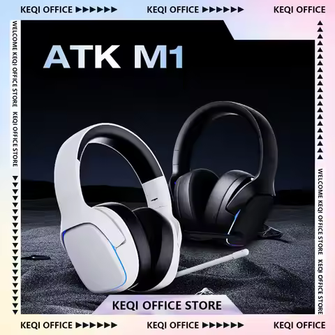 Atk M1 Headphone Mercury I Noise Reduction Bluetooth Wireless Csgo Gaming Headset 1200mah Head-Mount