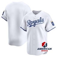 UMIMI-Q MLB Kansas City Royals White House Baseball Shirt for Men