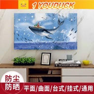 Custom pattern modern New Style High-End tv cover Cloth  lace  smart tv dust flat screen monitor protection hanging desktop LCD /32 37 40 42 43 47 48 49 50 52 55 60 65inch7206 1QV5