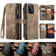 Flip Leather Phone Case For Samsung Galaxy A54 A34 A24 A14 A53 A33 A23 A13 A32 A52 A51 A50 Zipper Wallet Multi Card Cover Coque