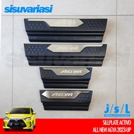 Sillplate Agya Ayla 2023 2024 2025 Car Accessories Side Door Sill Plate
