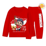 Independence Day Girls' Set, Keds Setcel Pants, Middle Age 1 Set, Indonesia, Wanset, Kids, 1 Set for