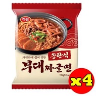 夏林 - 韓國 宋潭式部隊鍋拉麵 即食麵 湯麵 190g x4 平行進口 부대짜글면 此日期或之前食用：2026年04月26日 或以後