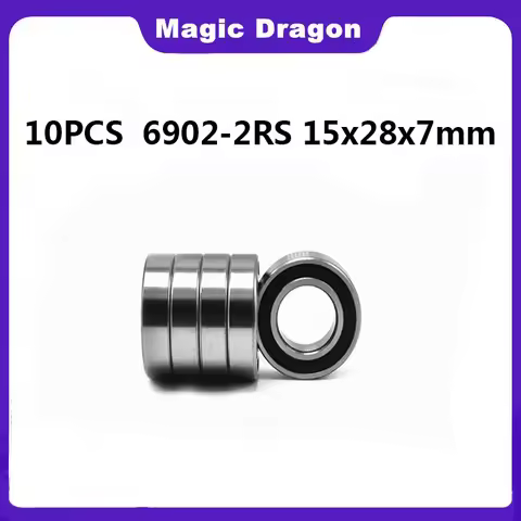 10PCS 6902RS Bearing 15x28x7 mm ABEC-3 Hobby Electric RC Car Truck 6902 RS 2RS Ball Bearings 6902-2R