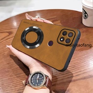 Casing oppo A15 A15s A35 Phone case Bumper anti slip soft edge fashionable magnetic suction ring Sho