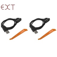 【hzhaiyaa2.sg】2X Car RCD510 RCD315 CD Changer USB Interface Adapter Audio 4Pin Connector Cable for  