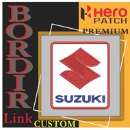 SUZUKI MOTORCYCLESUZUKI LOGO BOX HP-239 PATCH EMBROIDERY LOGO/ EMBLEM