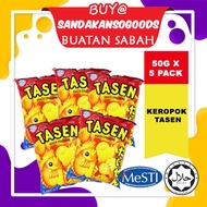 [Sabah] Tasen Snack Crackers Keropok Snek (50 grams X 5 Bungkus)