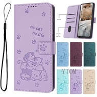For Samsung Galaxy M06 M16 5G Casing 3D Cat Pattern Wallet Phone Case For Samsung Galaxy F06 F16 5G 