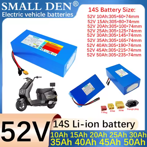 52V 50Ah 45Ah 15Ah 20Ah 25Ah 30Ah 35Ah 40Ah 21700 Lithium battery pack 2000W High Power For Electric