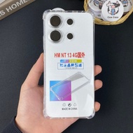 Xiaomi Redmi note 13 4G High-Quality Shock-Resistant Transparent Flexible Case Protects The Phone Against Shock
