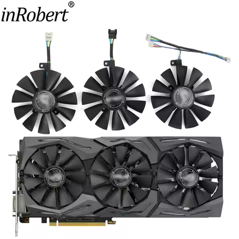 New 87MM Cooler Fan Replacement For ASUS AREZ ROG Strix RX VEGA56 VEGA64 580 590 480 OC Edition Grap