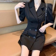 Formal Occasion Woman Dress Mini Clothes Blazer Short Dresses for Women 2024 Black Summer One-piece Cheap Casual Promotion X Y2k
