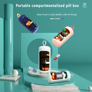 Pill Box 3Grids Pill Holder Mini Travel Pill Box Medicine Box Portable Pill Case