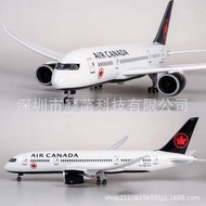 Canada Black Air Scale 1: 130 43cm B787 Canada Airplane Model with Light with Wheels Limited Edition