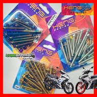 🏁 SET SKRU KULIT ENJIN YAMAHA Y15 Y16 🏁 ORIGINAL HENG THAILAND SCREW ENGINE COVER CRANKCASE Y15ZR Y1
