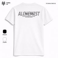 ALCHEMIST T-shirt Thick 100% Cotton Combed 24s Black White Unisex Special Edition by Yusha Fx