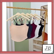 •Jollybell.id•BR1771 Women's Tank Top Cross Back Strap Singlet Fashion Wire Free Sexy Women