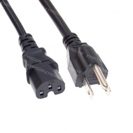 US 3 prong Power Cord NEMA 5-15P to IEC320 C15 Extension Cable For Laptop AC Adapter Lead 18AWG/16AW
