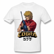 Cobra Space Adventure Retro Vintage Manga T Shirt Oversized Cotton Crewneck Custom Short Sleeve T-sh