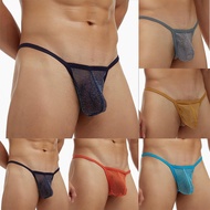 [DELUCKY] Mens Mesh See-through Pouch G-string Briefs Underwear T-back Thong V-string