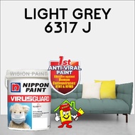 LIGHT GREY 6317 J NIPPON 5L VIRUSGUARD INTERIOR WALL PAINT (VIRUS GUARD ANTI-VIRAL/ANTI-BACTERIAL/AN