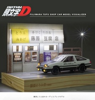 จัดส่ง 24 ชม-1:28 1:20 Fujiwara Tofu Shop AE86 คลาสสิกกีฬารถจำลองของเล่นเด็กคอลเลกชันของขวัญของขวัญเครื่องประดับ