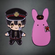 Anime Jibaku Shounen Toilet Bound Hanako-kun JSHK ghost boy Hanako & Rabbit Mokke Enamel Lapel Pin T