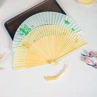 Hanfu Fan Gradient Cheongsam Fan Chinese Fan Dance Hanfu Folding Fan Chinese Dynasty Photo Folding F