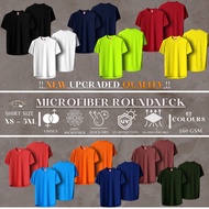 QMSPORTS The Best Microfiber T-Shirt Dry Fit T-Shirt Unisex Collar T-shirt Baju Kosong Baju Jersey Lelaki Plain T Shirt