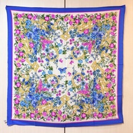 【日本中古】Vintage Dior Floral Garden 大絲巾 原裝盒附